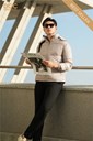 WAJKBD122M - BE NHẠT._3 Ảnh của Áo jacket 3 lớp dáng ngắn